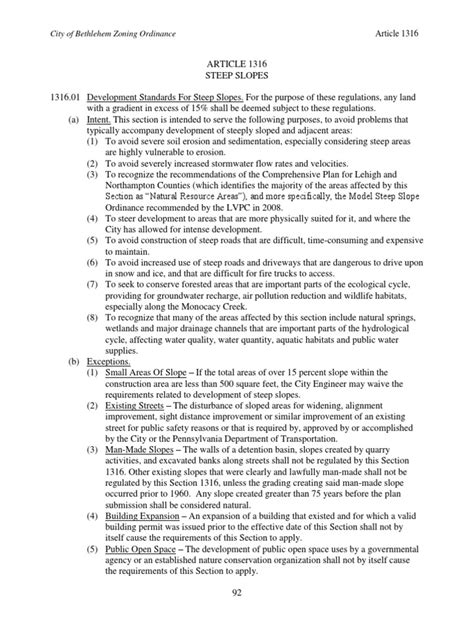 bethlehem zoning ordinance